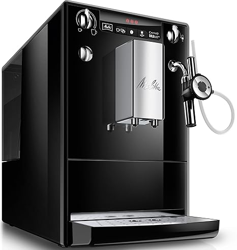 Melitta Caffeo Solo & Perfect Milk E957-101 Schlanker Kaffeevollautomat mit Auto-Cappuccinatore | Automatische Reinigungsprog