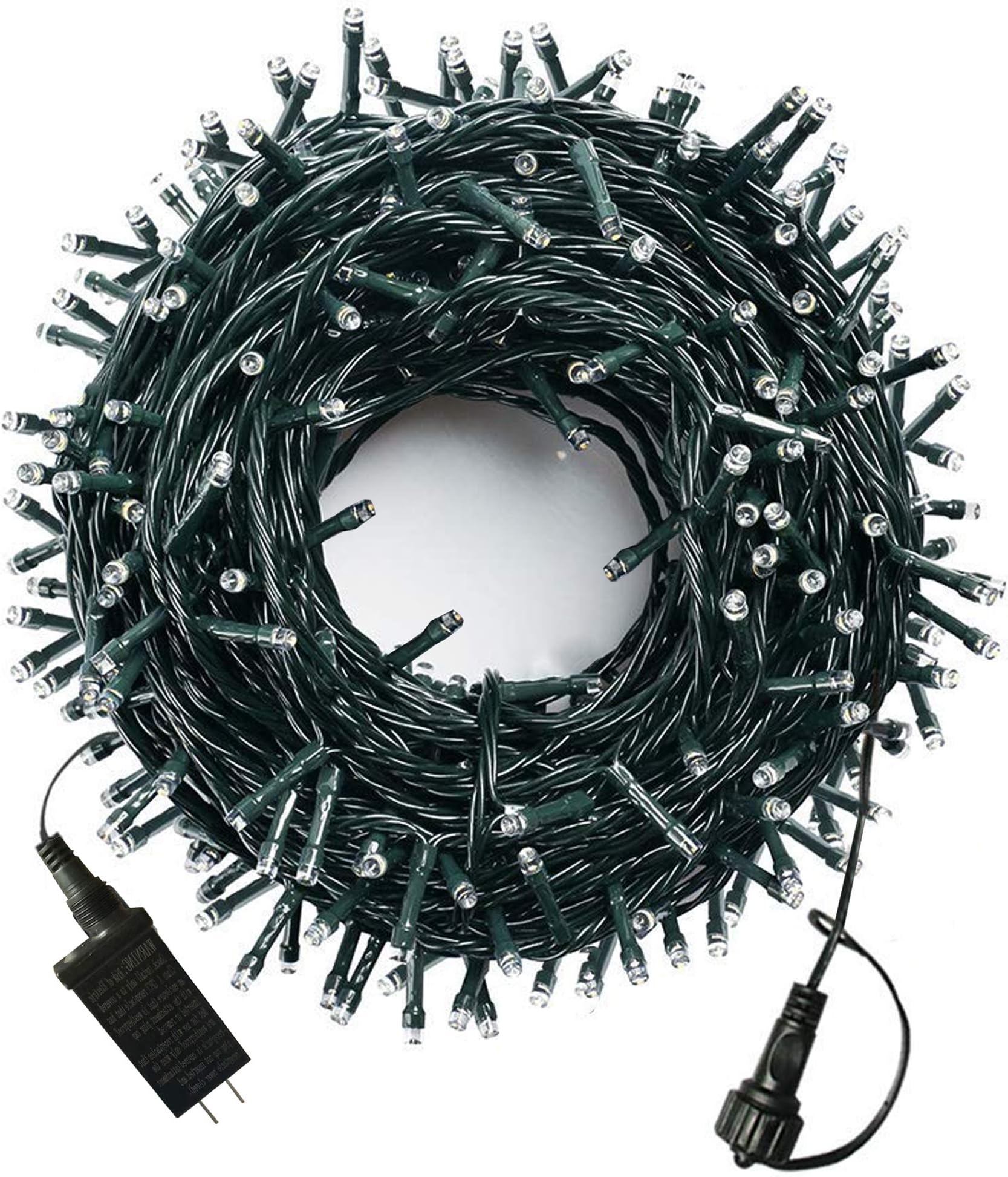 YJFWAL Christmas String Lights,134Ft 29V LED 360LED UL Certified End-to-End Plug, 8 Modes Waterproof Outdoor Indoor Fairy Tree Lights for Christmas Patio Wedding Party(Warm White)
