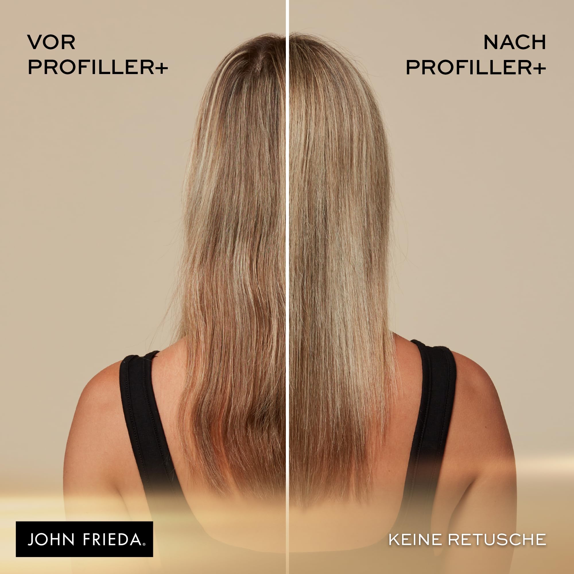 John Frieda Profiller+ Vorteils-Set - Inhalt: Shampoo, 250ml + Conditioner, 250ml + Kräftigendes Spray, 150ml - Für feines Haar - Mit Biotin & Hyaluronsäure 4