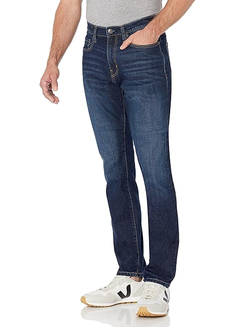 Amazon Essentials Men's Athletic-Fit Stretch Jeans - Discontinued Colors, Indigo Wash, 36W x 31L