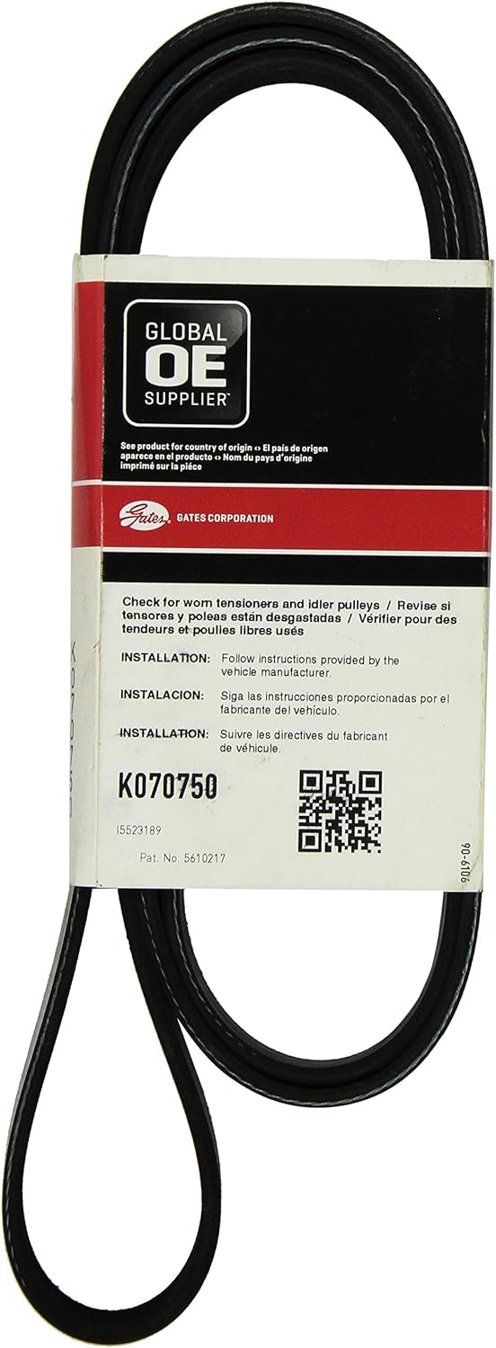 Gates K070750 Serpentine Belt: Automotive