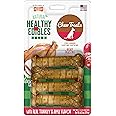 Nylabone Healthy Edibles Natural Dog Chews Long Lasting Turkey & Apple Flavor Treats for Dogs, Small/Regular (4 Count)