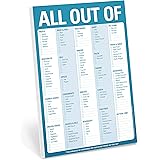 Knock Knock All Out Of Grocery List Note Pad, 6 x 9-inches (Blue)