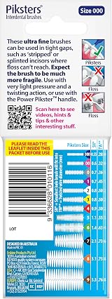Piksters Interdental Brushes Size 000 10 Pack Navy Gums Safe for Braces view 2