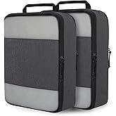 Compression Packing Cubes for Travel Packing Organizers, Mesh Black, XL | Expandable Travel Cubes for Packing Suitcase Organizer Bags Compression Bags for Travel Accessories