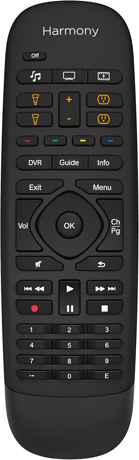 Logitech Harmony Companion All in One Remote Control for Smart Home and Entertainment Devices, Hub & App, Works With Alexa – Black: Home Audio & Theater