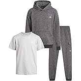 RBX Boys Sweatpants Set - 3 Piece Fleece Pullover Boys Hoodies Athletic Shirt and Kids Sweatpants Activewear Set (2T-12)