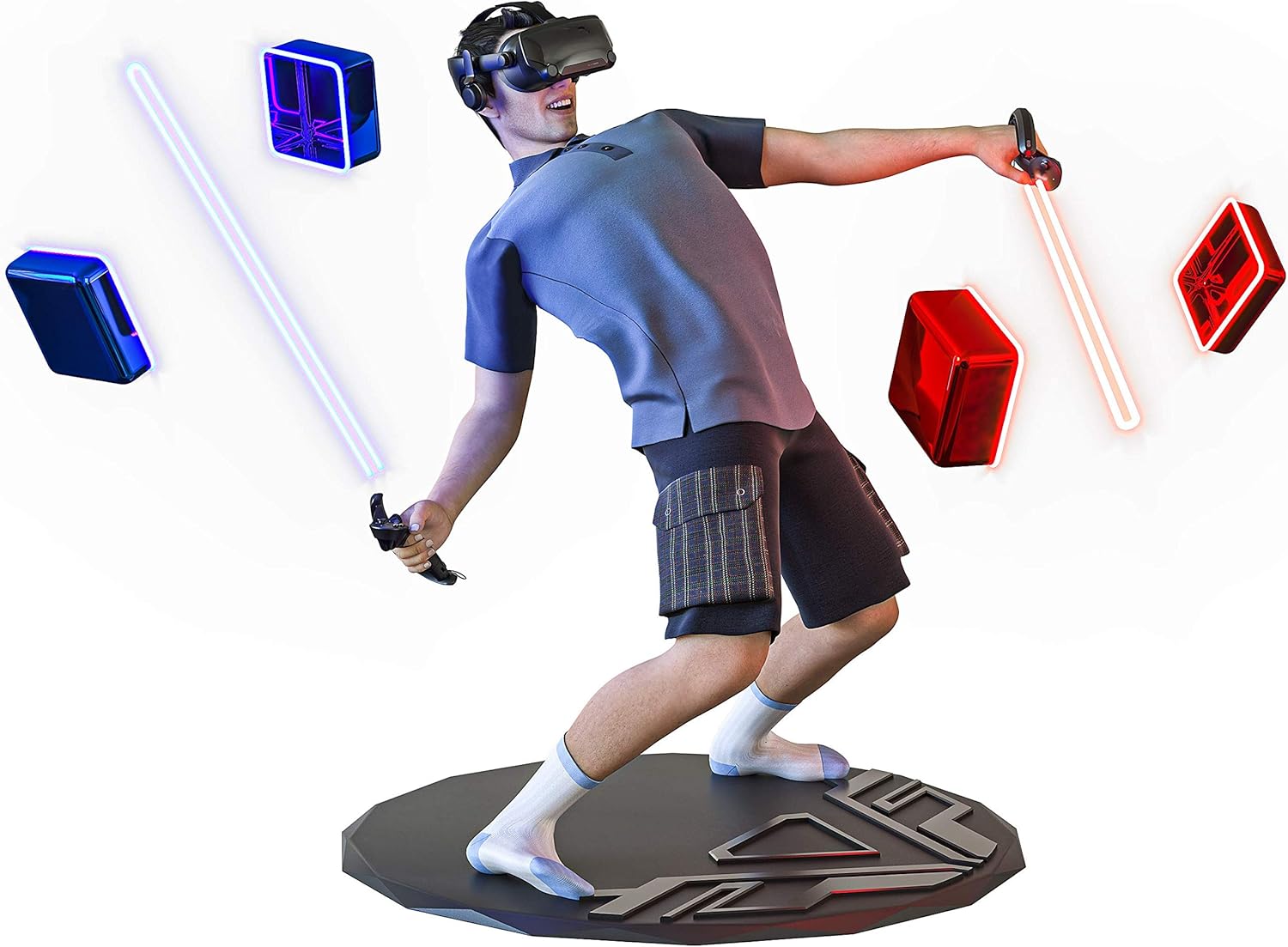 XPACK VR Mat Round 35" Virtual Reality Matt Helps Determine Direction