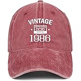40th Birthday Gifts Women Men 1986 Hats Vintage 1986 Baseball Cap 40th Birthday Gifts for 40 Year Old Fathers Mothers Day