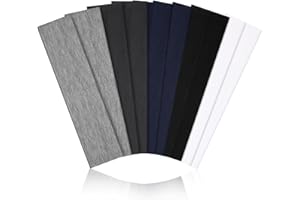 DIYJIBB 10 PCS Headbands for Women - Fashion Non Slip Cotton Headbands for Women and Men Perfect for Sports and Outdoor Activities in Summer,Including Running, Yoga, Cycling, Gym Workouts