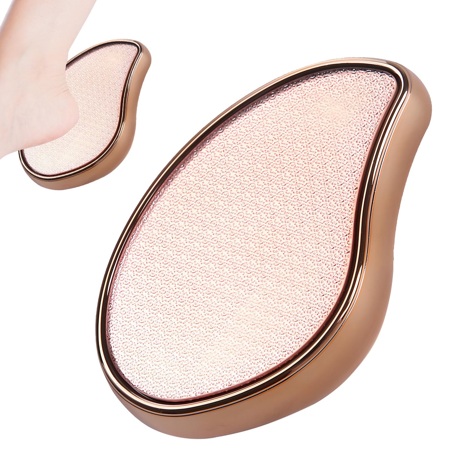YCLFHOO Nano Glass Foot File for Hard Skin,Foot File,Foot Scraper,Wet Dry Pedicure Foot Grater for Grater Dead/Hard/Cracked/Thick/Dry Skin-Champagne Gold