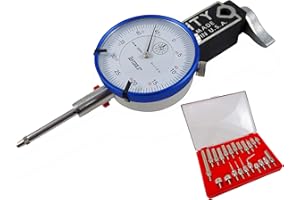 Mighty Mag Bundle Westhoff 400-3 Base with Quick Release Cam Lever, Taytools Dial Indicator with 1” Travel and 22 Piece Indicator Anvil Contact Point Set