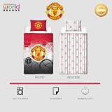 Manchester United FC Official Single Duvet Cover Set Crest Design view 4