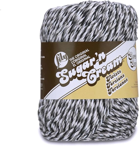 Lily Sugar 'N Cream Super Size Twists Yarn, 3 Ounce, Overcast Twist, Single Ball Amazon.co.uk