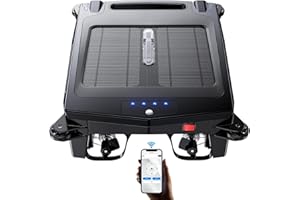 Solar Pool Skimmer Robot Cleaner: USECARA Automatic Solar Pool Skimmer Automatic Obstacle Avoidance Robot Pool Cleaner Robot Pool Net Skimmer with Basket Dual Charging Options