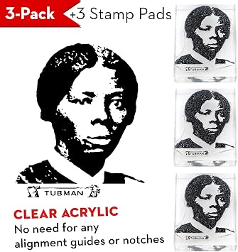 Amazon Com Harriet Tubman Sello De Acrilico Transparente De 0 5 In De Grosor Para Billetes De 20 Dolares Office Products