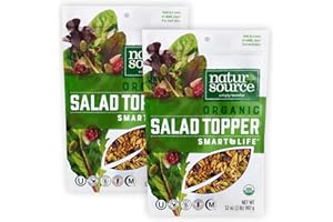 naturSource Organic Salad Topper - Salad Toppings, Salad Mix, Salad Toppers Seeds and Cranberries, Crunchy, Mixed Seeds for Salad, Oatmeal or Yogurt, Gluten Free, Organic - 32 Oz (2 Lb) (Pack of 2)