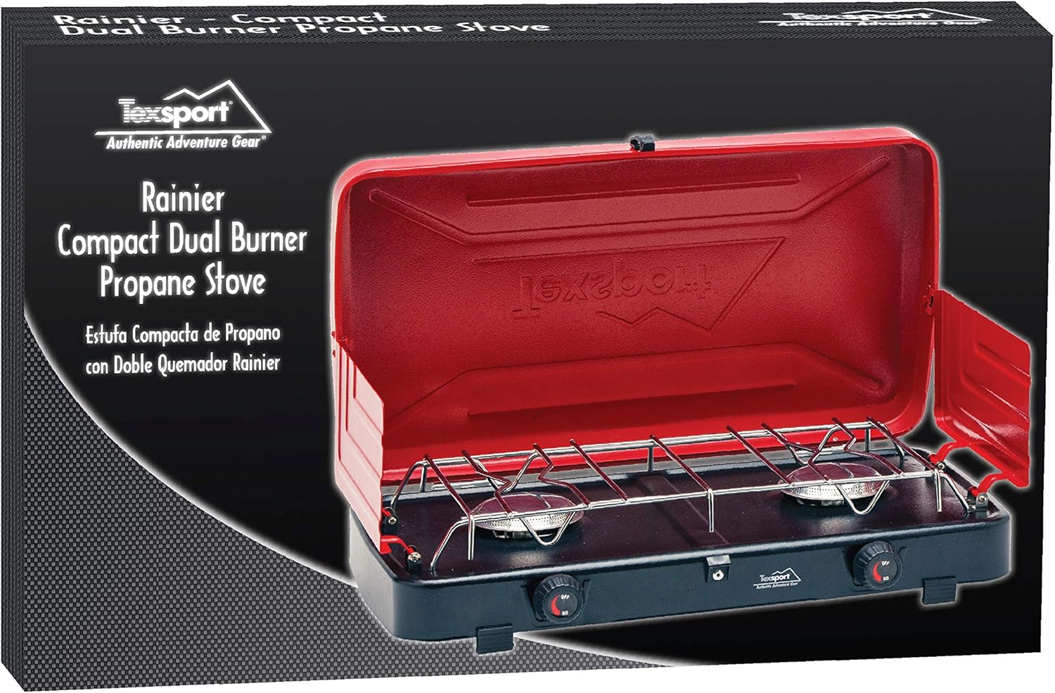 Texsport Rainier Compact Dual Burner Propane Stove