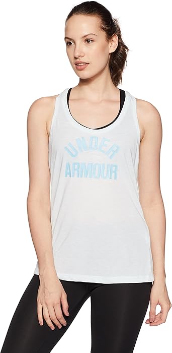 under armour wordmark tank top