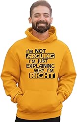 4X-Large Gold Mens I'm Not Arguing I'm Just