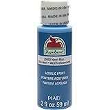 Apple Barrel Acrylic Paint in Assorted Colors (2 oz), 20492, Neon Blue