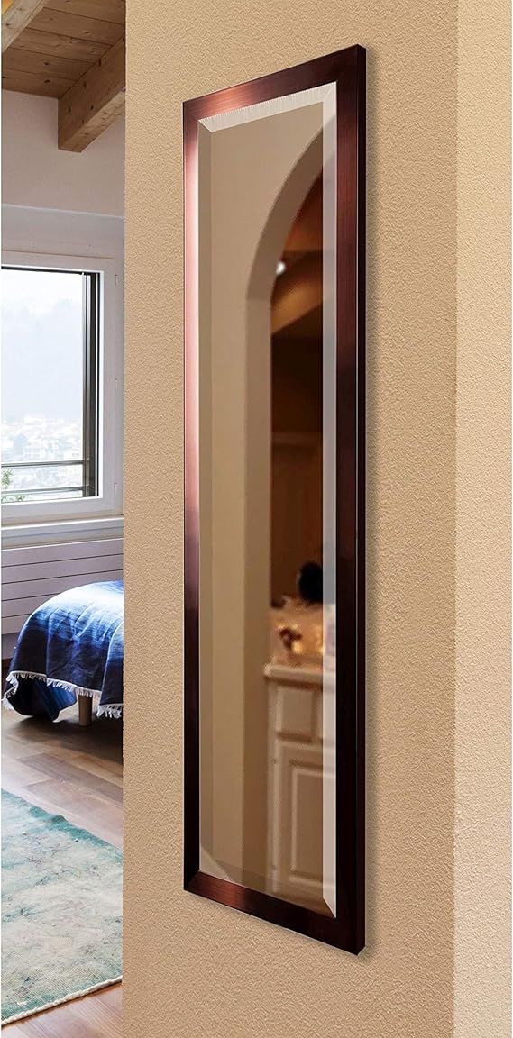 Rayne Espejos Brillante Bronce Full Longitud Cuerpo Espejo de Pared