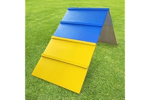 Tongmo Dogs Agility A-Frame: Premium Dog Agility Equipment for Backyard, Playground, and Park Settings - Non-Slip Dog Agility Equipment - Enhance Your Dog's Agility Course Experience