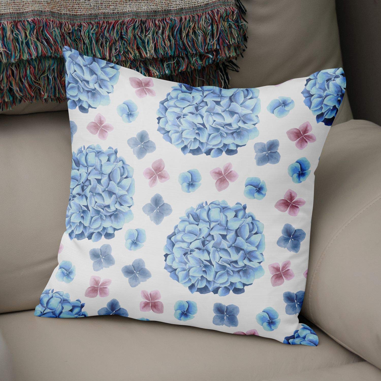 Bonamaison Decorative Cushion Cover Random Pattern, Throw Pillow Covers, Home Decorative Pillowcases for Livingroom, Sofa, Bedroom, Size:50x50 Cm - Designed and Manufactured in Turkey