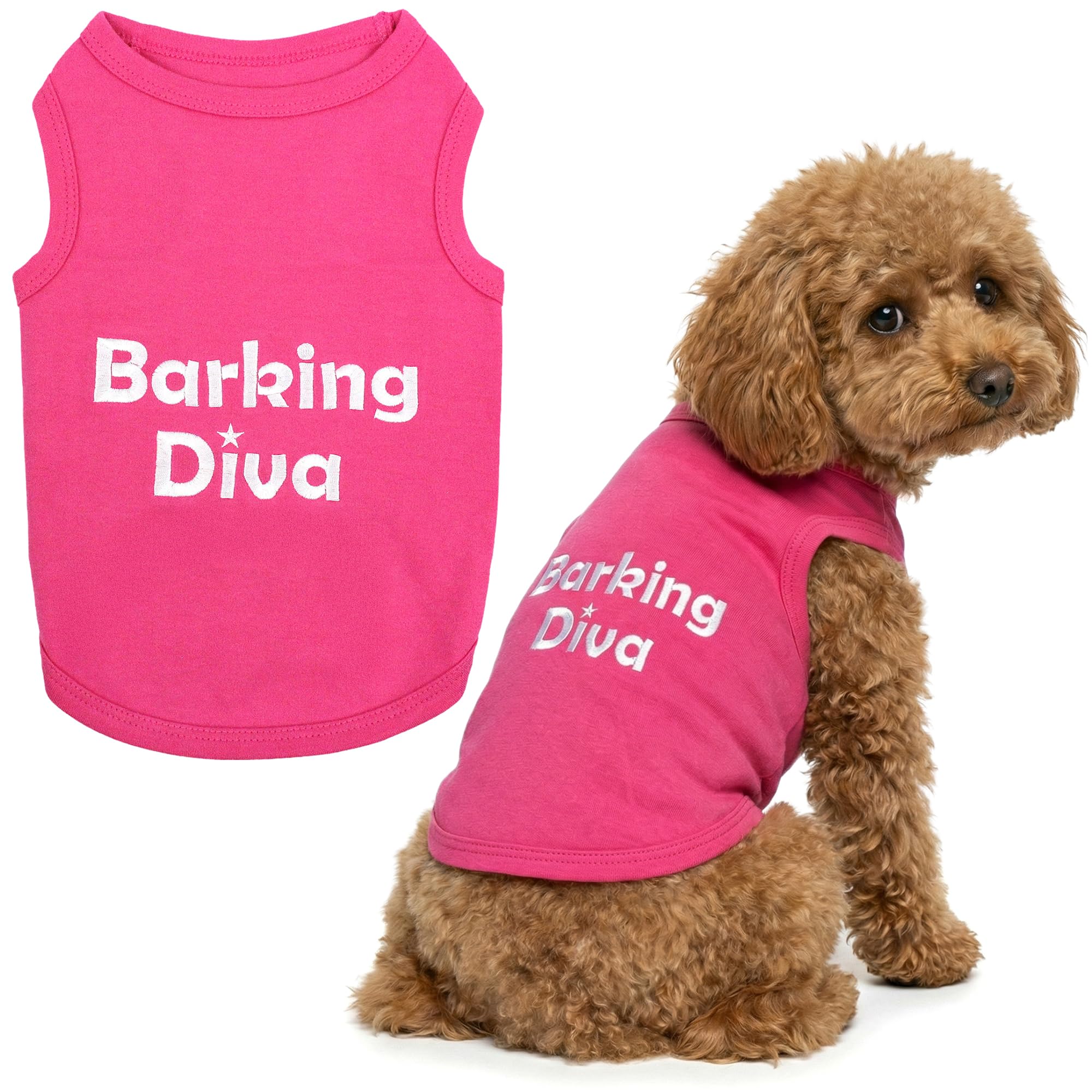 Parisian Pet Barking Diva Dog T-Shirt, Large