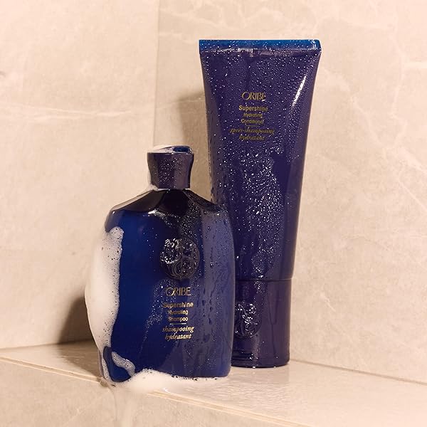ORIBE SUPERSHINE HYDRATING SHAMPOO – HYDRATES, MOISTURIZES & NOURISHES DRY HAIR – ADDS SHINE & SOFTENS STRANDS – SMOOTHS FRIZZ & FLYAWAYS – FOR ALL HAIR TYPES – 8.5 OZ