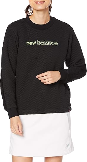 Amazon ニューバランス ゴルフ レディース スウェット モックネック ジオメトリックキルトジャカード 012 トレーナー ゴルフ レディース 通販