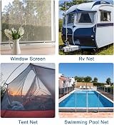 sourcing map 12Pcs Window Screen Repair Patch 7x5in Fiberglass Mesh view 6