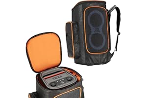 Jeachan Speaker Bag Rugged Speaker Bag Carry Case Compatible with JBL Party Box 120, Portable Speaker Carry Bag Backpack