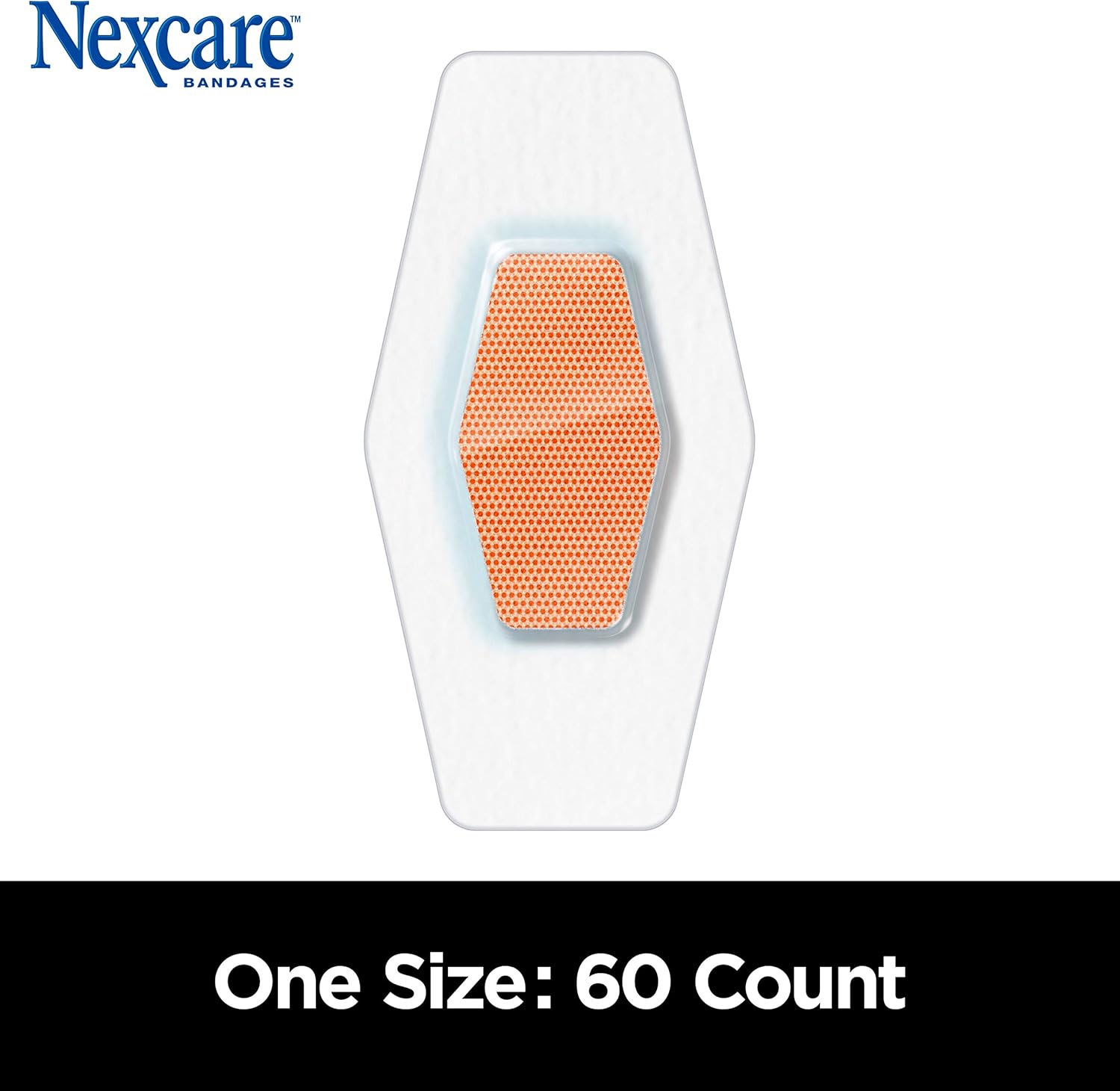 Nexcare Max Hold Waterproof Bandages, Clear, Family Pack, 60 ct One Size: Health & Personal Care