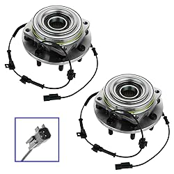 TRQ 2 Piece Front Wheel Bearing & Hub Assembly Set