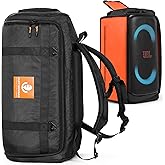 OUKNAK Speaker Bag Travel Case Replacement for JBL Party Box Series, Portable Speaker Carry Tote Bag Backpack for JBL Partybox 320 Black
