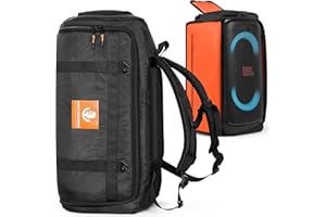 OUKNAK Speaker Bag Travel Case Replacement for JBL Party Box Series, Portable Speaker Carry Tote Bag Backpack for JBL Partybox 320 Black