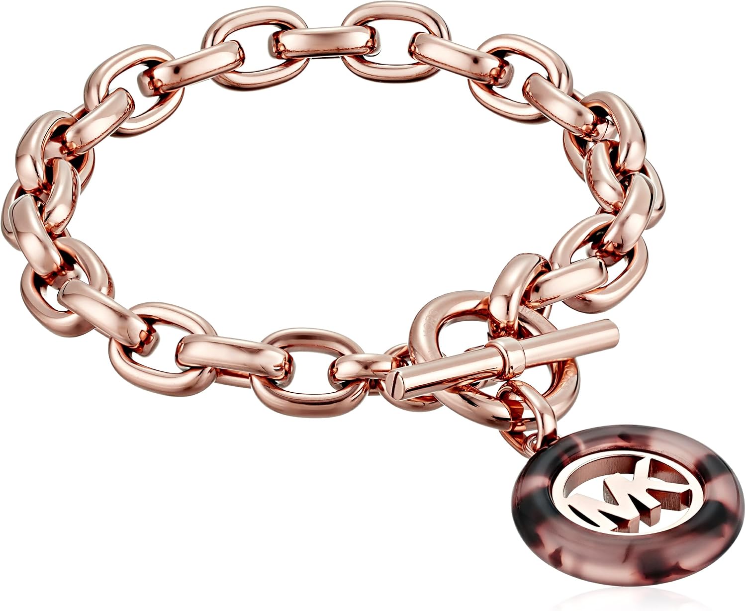 Michael Kors Logo Rose GoldTone and Acetate