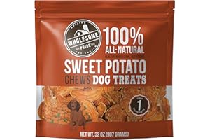 Wholesome Pride Sweet Potato Chews All-Natural Single Ingredient Dog Treats, 32 oz