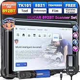 MUCAR 892BT OBD2 Car Diagnostic Tool Combos,4PCS Automotive Scan Tool Set | 892BT AI-Assisted OBD2 Scanner +TK101 Tool +E021 USB Endoscope +Tempered Glass Screen Protector,Free Lifetime Updates