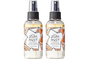 Zum Indigo Wild Mist Room & Body Spray - Aromatherapy Essential Oil Spray - Natural Body Mist & Room Spray - Amber Scent - 4 fl oz (2 Pack)