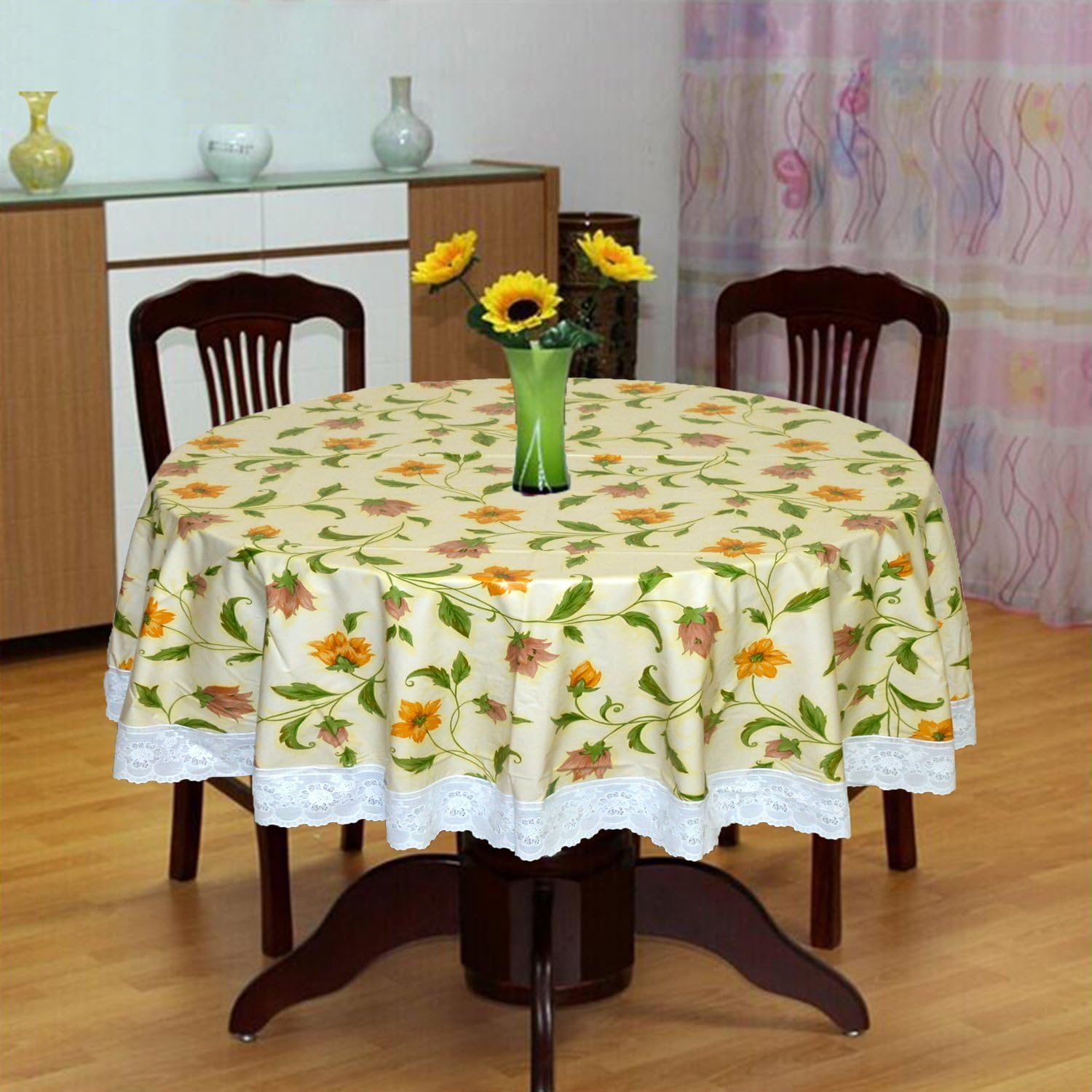 Katwa Clasic - 60" Round Printed WRF-Series Table Cover (POWRF-12)