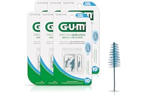 GUM Refill (tapered) Wide with antibacterial bristles, 6 packsX10ct (60ct), 614EZ