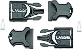 Cressi Buckles for Fins, Black, Rondine - Reaction