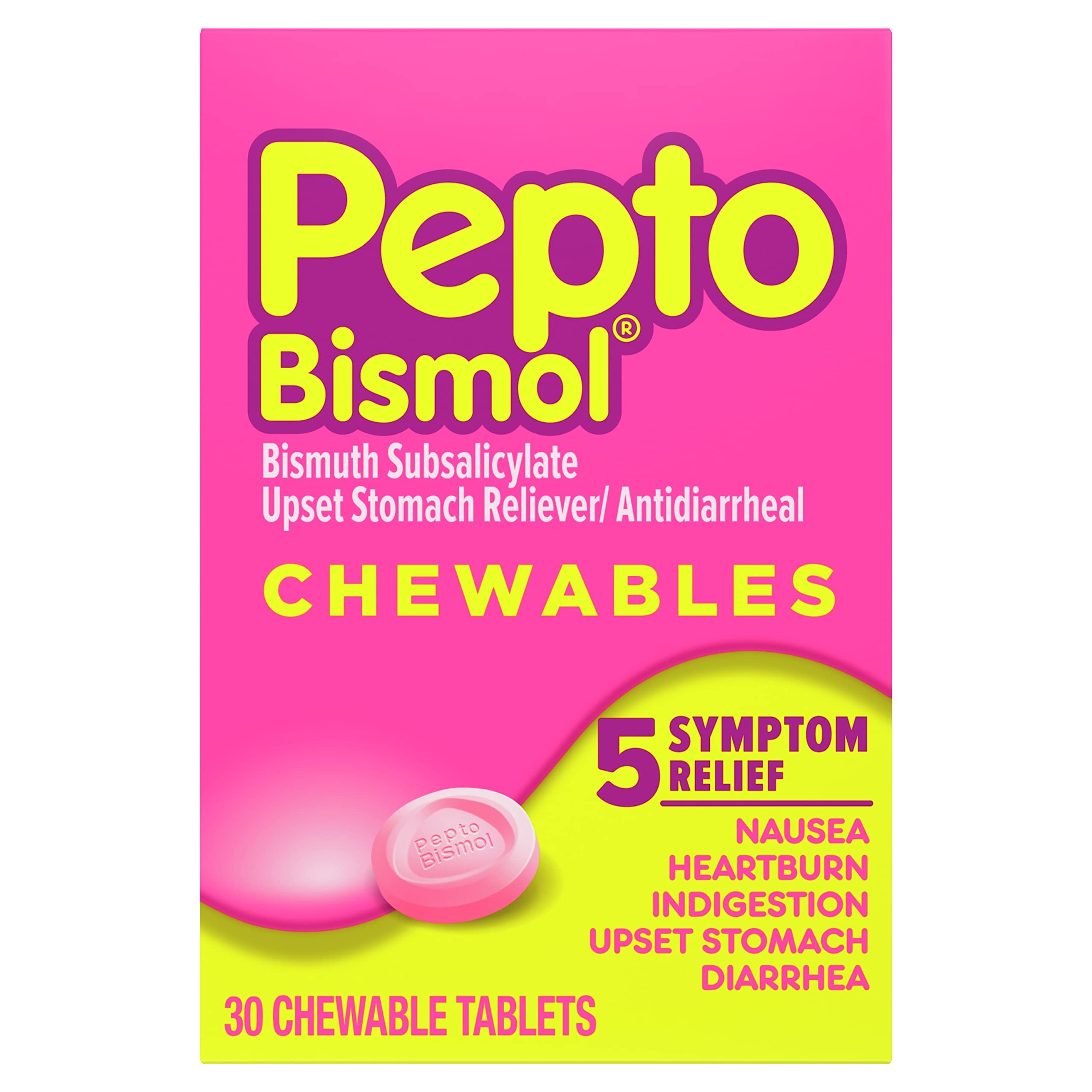 Pepto Bismol Pepto-Bismol Chewable Tablets, 30