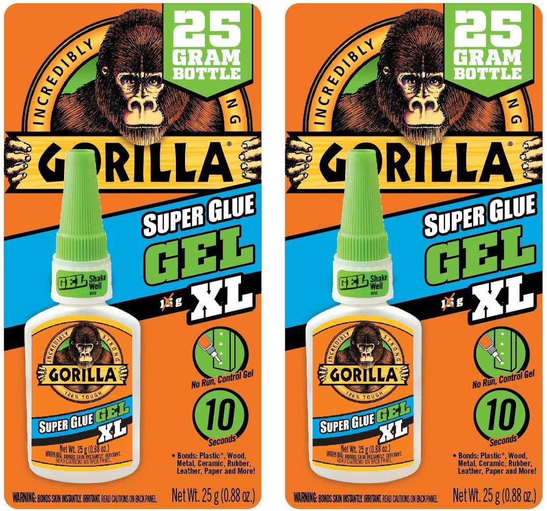 Gorilla Super Glue Gel XL, 25 gram, Clear, (Pack of 1): Home Improvement