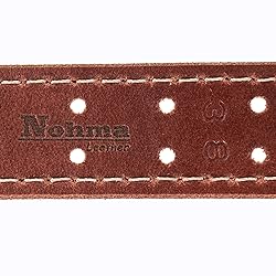 Men’s Classic Leather Belt, Double Prong Retro
