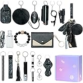 Jsngbse Safety Keychain Set for Women, Safety Keychains for Women Accessories Kit with Card Holder, Bottle Opener