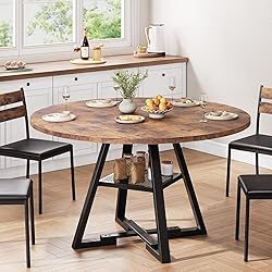 Jocoevol Round Dining Table for 4,Kitchen Dining
