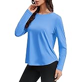 LE VONFORT Women's Long Sleeve Workout Shirts Quick Dry Sun Protection Running Yoga Tops